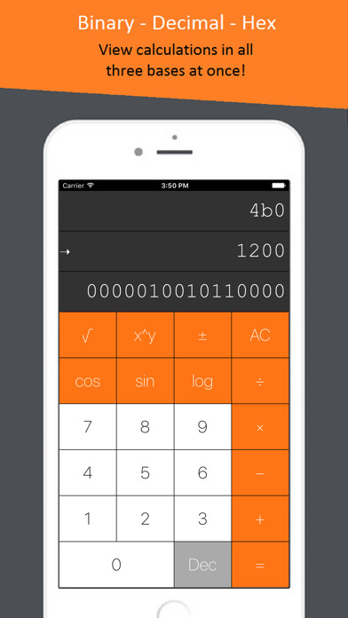 Emulate iPhone app CompSci Calculator using MyAndroid