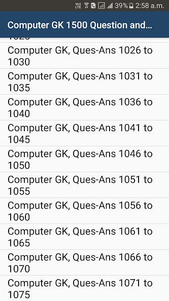 Run android online APK Computer GK - 1500 Question Answers from MyAndroid or emulate Computer GK - 1500 Question Answers using MyAndroid