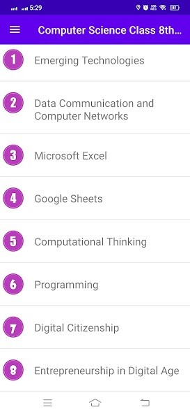 Emulate Computer Science Class 8th SNC from MyAndroid or run Computer Science Class 8th SNC using MyAndroid