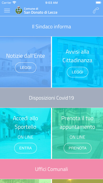 Emulate iPhone app Comune di San Donato di Lecce using MyAndroid Emulate iPhone app Comune di San Donato di Lecce using MyAndroid