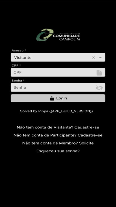 Emulate iPhone app Comunidade Campolim using MyAndroid