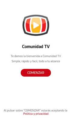 Emulate Android APK Comunidad TV