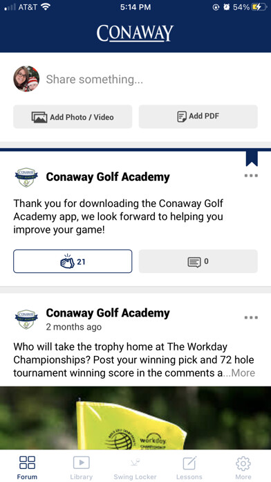 Emulate iPhone app Conaway Golf Academy using MyAndroid Emulate iPhone app Conaway Golf Academy using MyAndroid