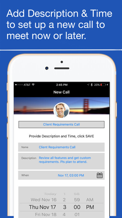 Emulate iPhone app ConCallApp using MyAndroid
