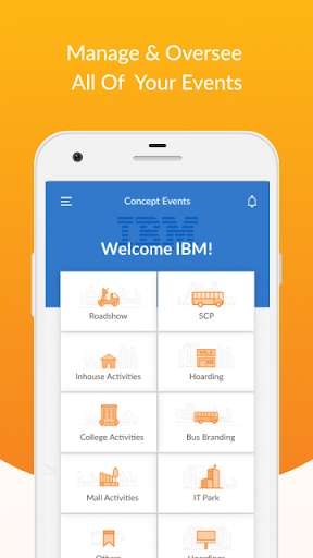 Run android online APK Concept Events from MyAndroid or emulate Concept Events using MyAndroid