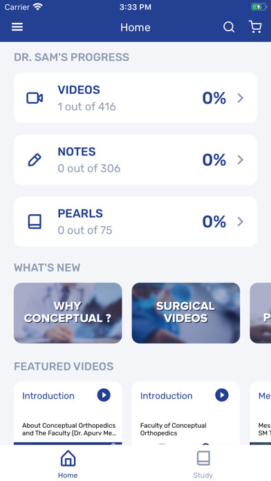 Emulate iPhone app Conceptual Orthopedics (New) using MyAndroid