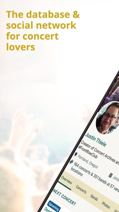 Emulate iPhone app Concert Archives using MyAndroid