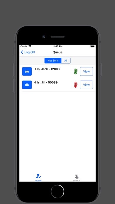 Emulate iPhone app CONCIERGEpad · Admin using MyAndroid