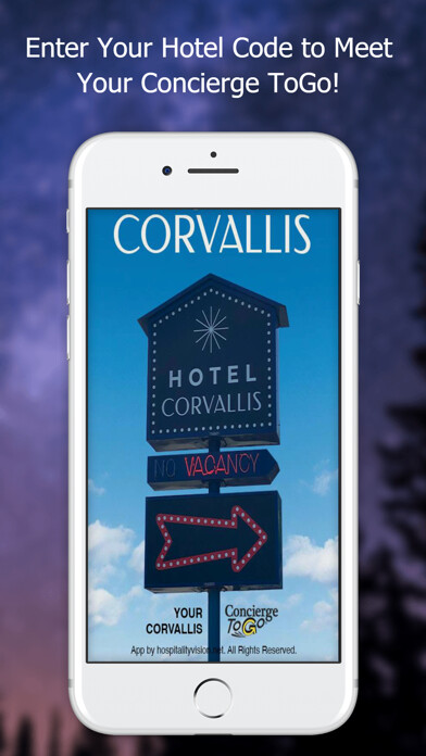Emulate iPhone app Concierge To Go using MyAndroid