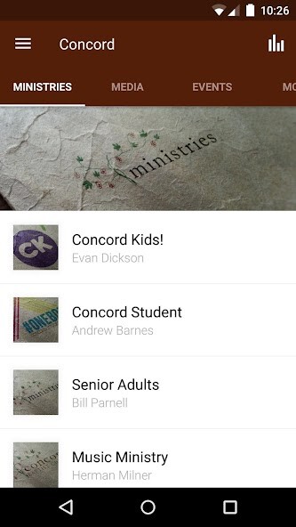 Emulate iPhone app Concord Baptist Church using MyAndroid Emulate iPhone app Concord Baptist Church using MyAndroid