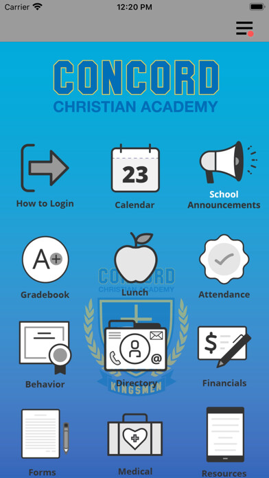 Emulate iPhone app Concord Christian Academy using MyAndroid Emulate iPhone app Concord Christian Academy using MyAndroid