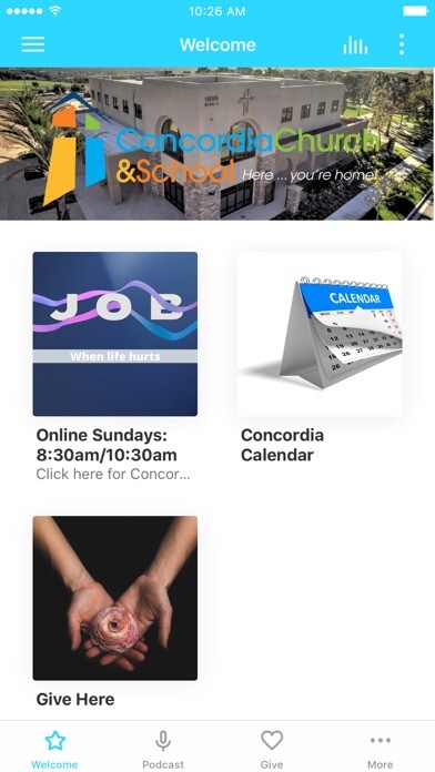 Emulate iPhone app Concordia Church and School using MyAndroid Emulate iPhone app Concordia Church and School using MyAndroid