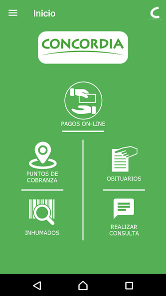Run android online APK Concordia Parques Cementerios y Funerarias from MyAndroid or emulate Concordia Parques Cementerios y Funerarias using MyAndroid Run android online APK Concordia Parques Cementerios y Funerarias from MyAndroid or emulate Concordia Parques Cementerios y Funerarias using MyAndroid