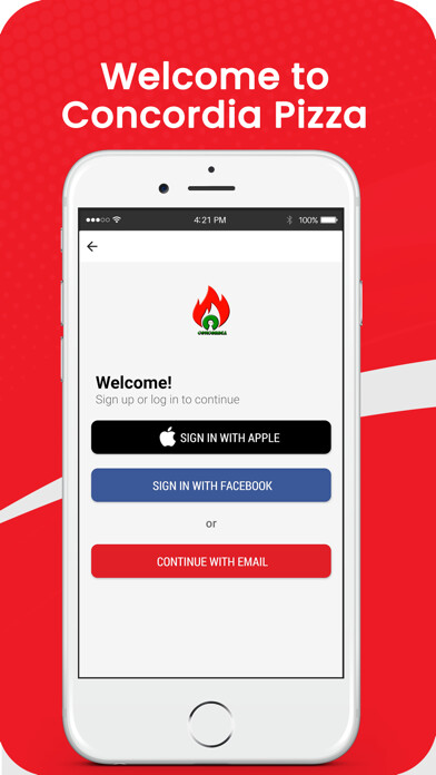 Emulate iPhone app Concordia Pizza using MyAndroid Emulate iPhone app Concordia Pizza using MyAndroid