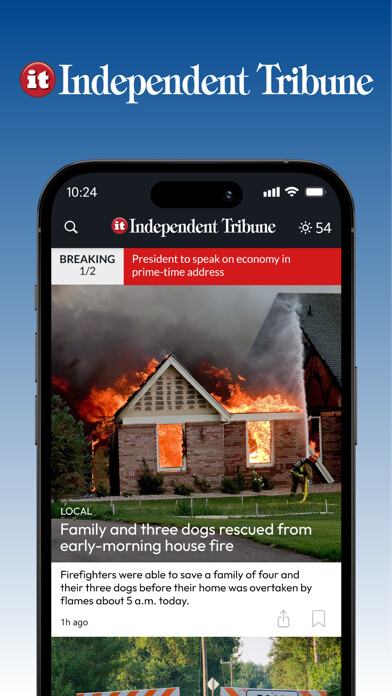 Emulate iPhone app Concord Independent Tribune using MyAndroid Emulate iPhone app Concord Independent Tribune using MyAndroid