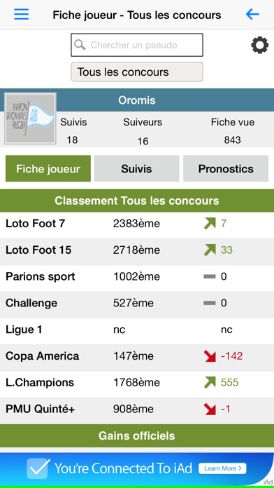 Emulate iPhone app Concours Pronostics using MyAndroid Emulate iPhone app Concours Pronostics using MyAndroid