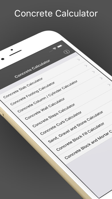 Emulate iPhone app Concrete Calc for Contractor using MyAndroid Emulate iPhone app Concrete Calc for Contractor using MyAndroid
