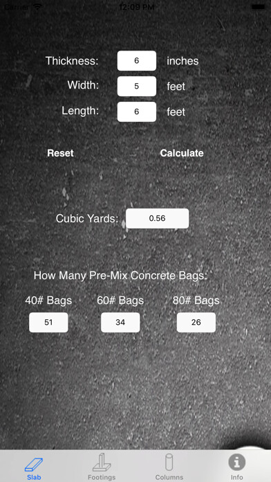 Emulate iPhone app Concrete Calc Mobile Lite using MyAndroid Emulate iPhone app Concrete Calc Mobile Lite using MyAndroid