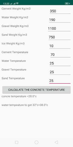 Run android online APK Concrete temperature from MyAndroid or emulate Concrete temperature using MyAndroid