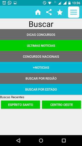 Emulate Android APK Concursos Abertos