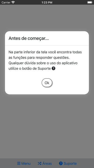 Emulate iPhone app Concursos Públicos - Simulados using MyAndroid