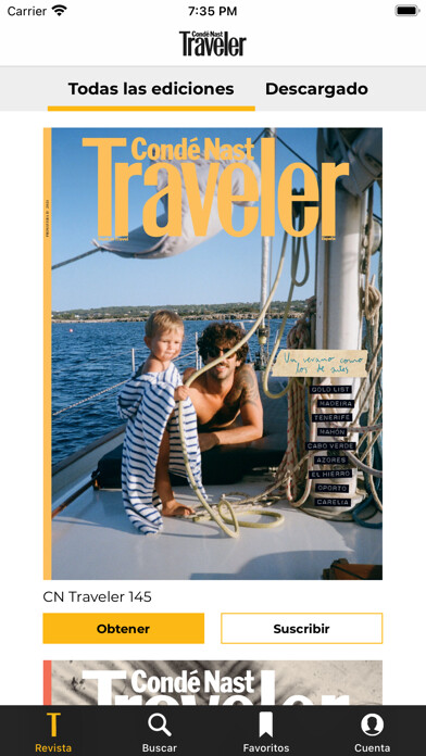 Emulate iPhone app Conde Nast Traveler España using MyAndroid