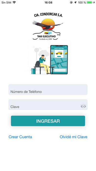 Emulate iPhone app Condorcar Cliente using MyAndroid
