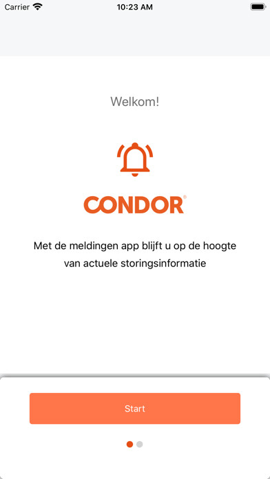 Emulate iPhone app Condor Meldingen 2022 using MyAndroid