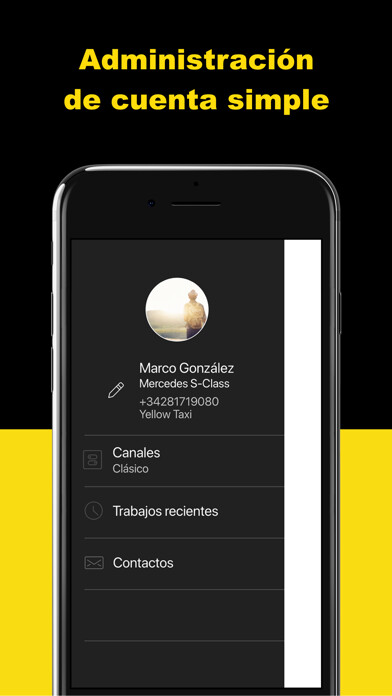 Emulate iPhone app Conductor de YellowTaxi using MyAndroid