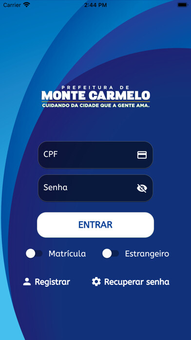 Emulate iPhone app Conecta Monte using MyAndroid