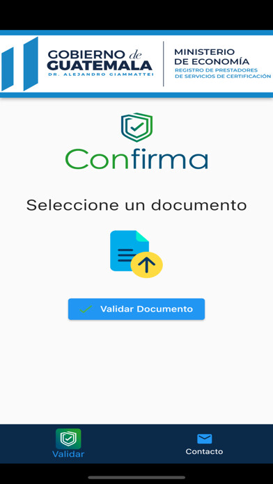 Emulate iPhone app Confirma using MyAndroid