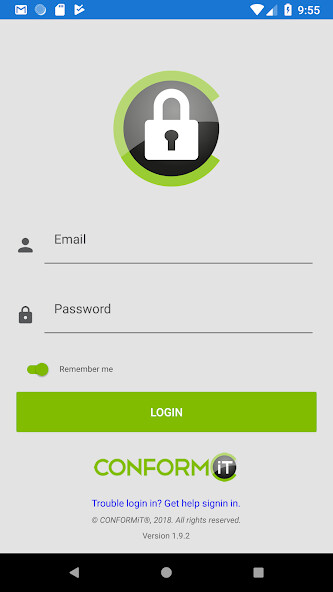 Emulate iPhone app CONFORMiT Lockout/Tagout using MyAndroid Emulate iPhone app CONFORMiT Lockout/Tagout using MyAndroid