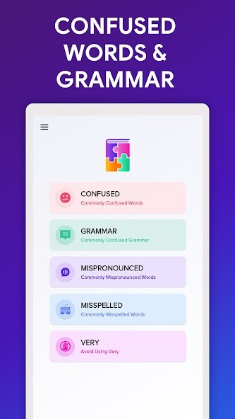 Run android online APK Confused Words  Grammar from MyAndroid or emulate Confused Words  Grammar using MyAndroid