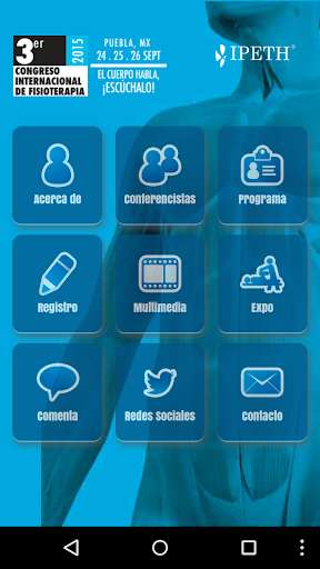 Run android online APK Congreso Fisioterapia from MyAndroid or emulate Congreso Fisioterapia using MyAndroid