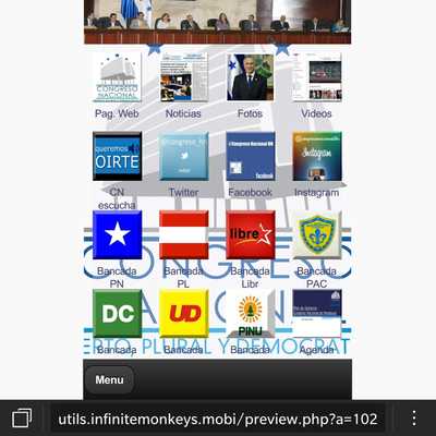 Emulate Android APK Congreso Nacional Hnd