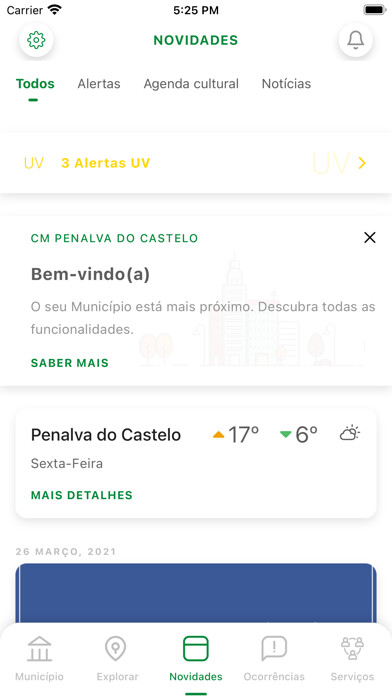 Emulate iPhone app Conhecer Penalva using MyAndroid