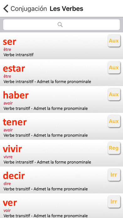 Emulate iPhone app Conjugation : Spanish verbs using MyAndroid Emulate iPhone app Conjugation : Spanish verbs using MyAndroid