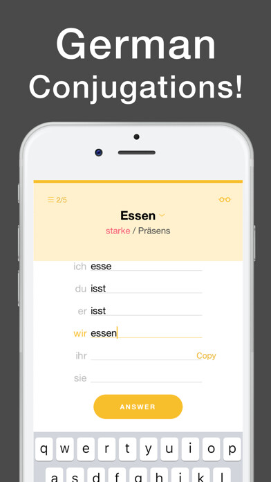 Emulate iPhone app Conjuu - German Conjugation using MyAndroid Emulate iPhone app Conjuu - German Conjugation using MyAndroid