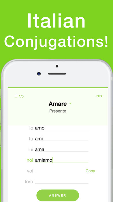 Emulate iPhone app Conjuu - Italian Conjugation using MyAndroid Emulate iPhone app Conjuu - Italian Conjugation using MyAndroid