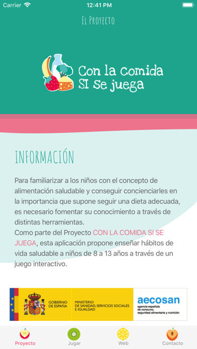 Emulate iPhone app Con la comida SI se juega using MyAndroid Emulate iPhone app Con la comida SI se juega using MyAndroid