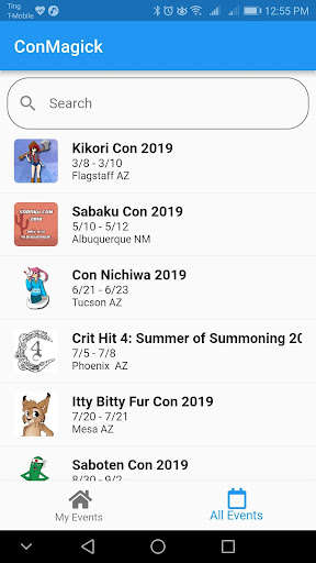 Run android online APK ConMagick (Events) from MyAndroid or emulate ConMagick (Events) using MyAndroid