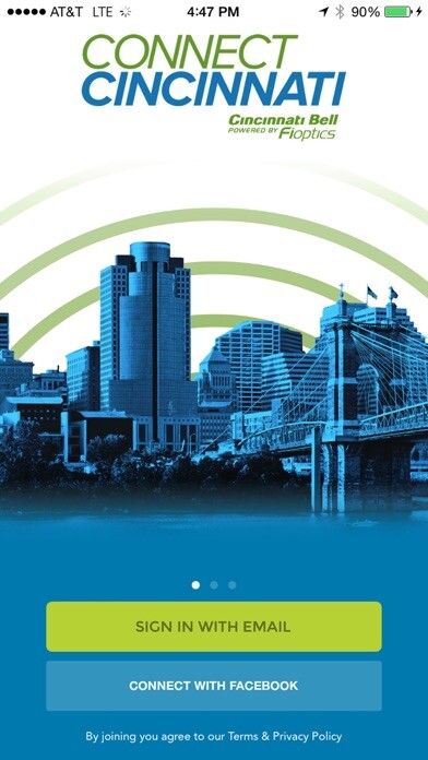Emulate iPhone app Connect Cincinnati using MyAndroid