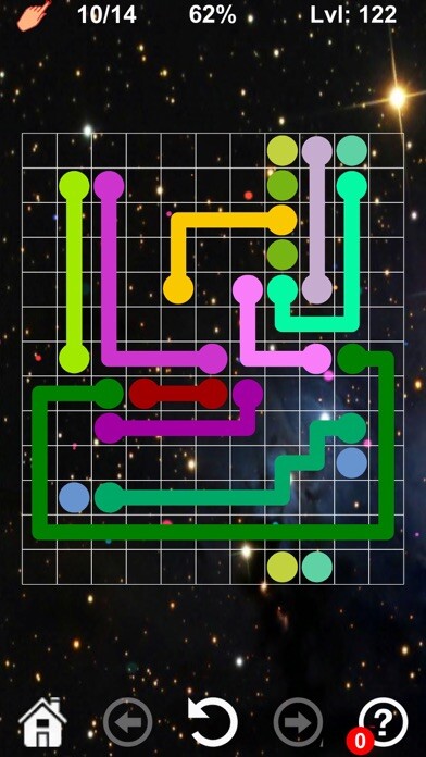 Emulate iPhone app Connect colored lines - puzzle using MyAndroid Emulate iPhone app Connect colored lines - puzzle using MyAndroid