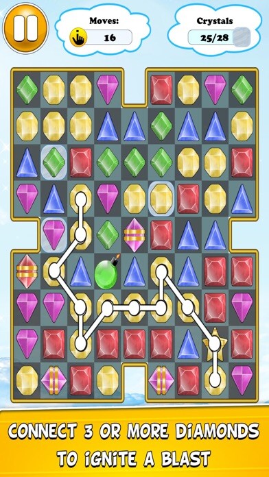 Emulate iPhone app Connect Diamonds Mania using MyAndroid Emulate iPhone app Connect Diamonds Mania using MyAndroid