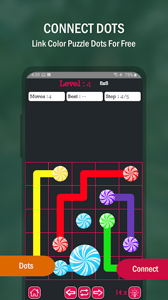 Run android online APK Connect dots multi line puzzle from MyAndroid or emulate Connect dots multi line puzzle using MyAndroid