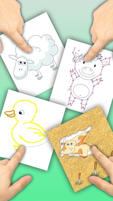 Emulate iPhone app Connect dots, paint animals in zoo coloring book using MyAndroid Emulate iPhone app Connect dots, paint animals in zoo coloring book using MyAndroid