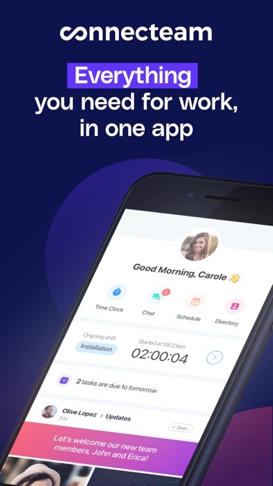 Emulate iPhone app Connecteam - All-In-One App using MyAndroid