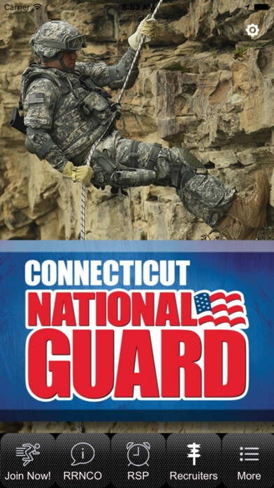 Emulate iPhone app Connecticut National Guard using MyAndroid