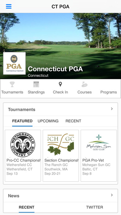 Emulate iPhone app Connecticut Section PGA using MyAndroid Emulate iPhone app Connecticut Section PGA using MyAndroid