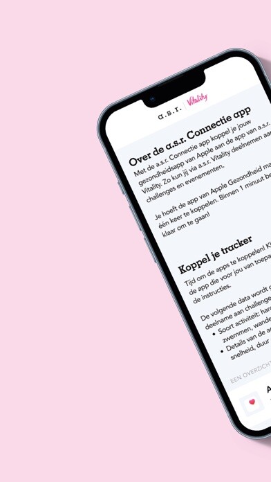 Emulate iPhone app Connectie van a.s.r. Vitality using MyAndroid